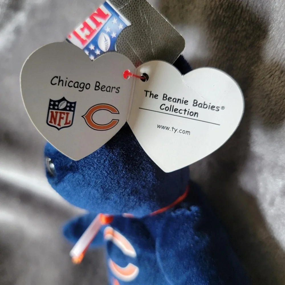 Ty Beanie Baby Chicago Bears NFL Plush Unisex OS Navy Blue NWT Sports Bear